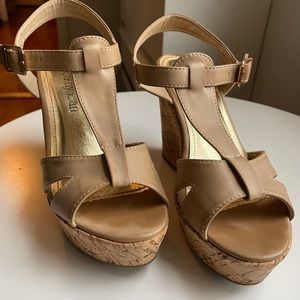 tan wedge heels